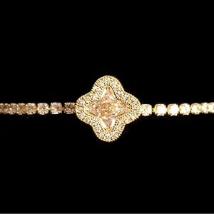 Gold Vintage-Inspired Bracelet with Ornate Detailing